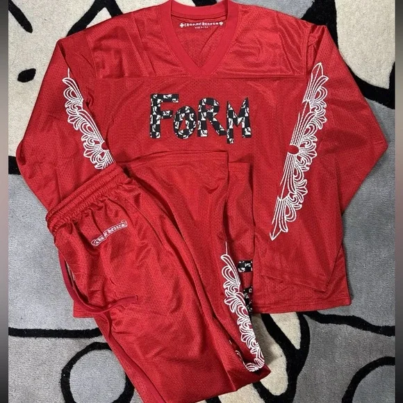 COPY - Chrome Hearts Mesh Red Form Jersey Set (Size M) - Picture 7 of 9